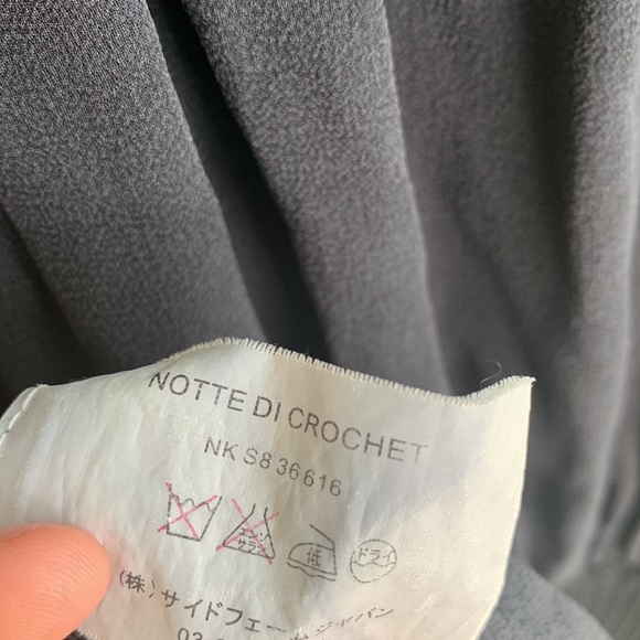 Anteprima Black Crochet Modal Ruffle Mini Dress sz 38 4/6 - Picture 9 of 9